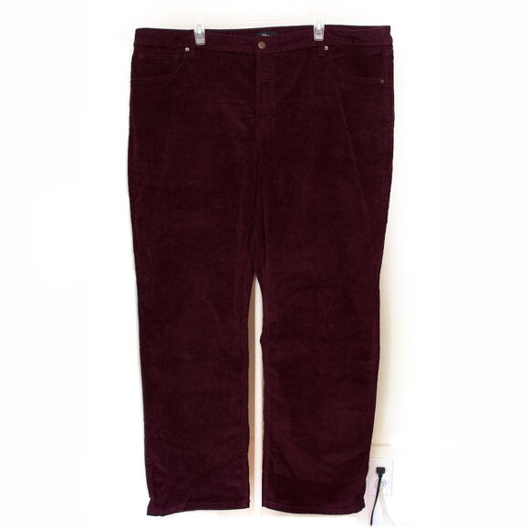 Burgundy Corduroy Pants / Old Navy / Size 38/ Plus size - Picture 1 of 4